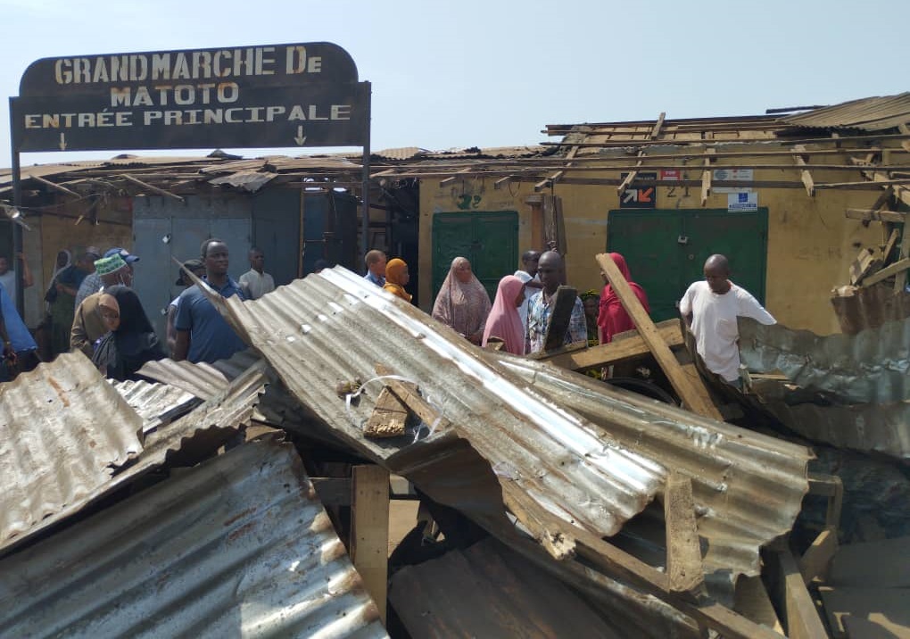 Incendie dans le marché de Matoto: Le Maire fait la précision