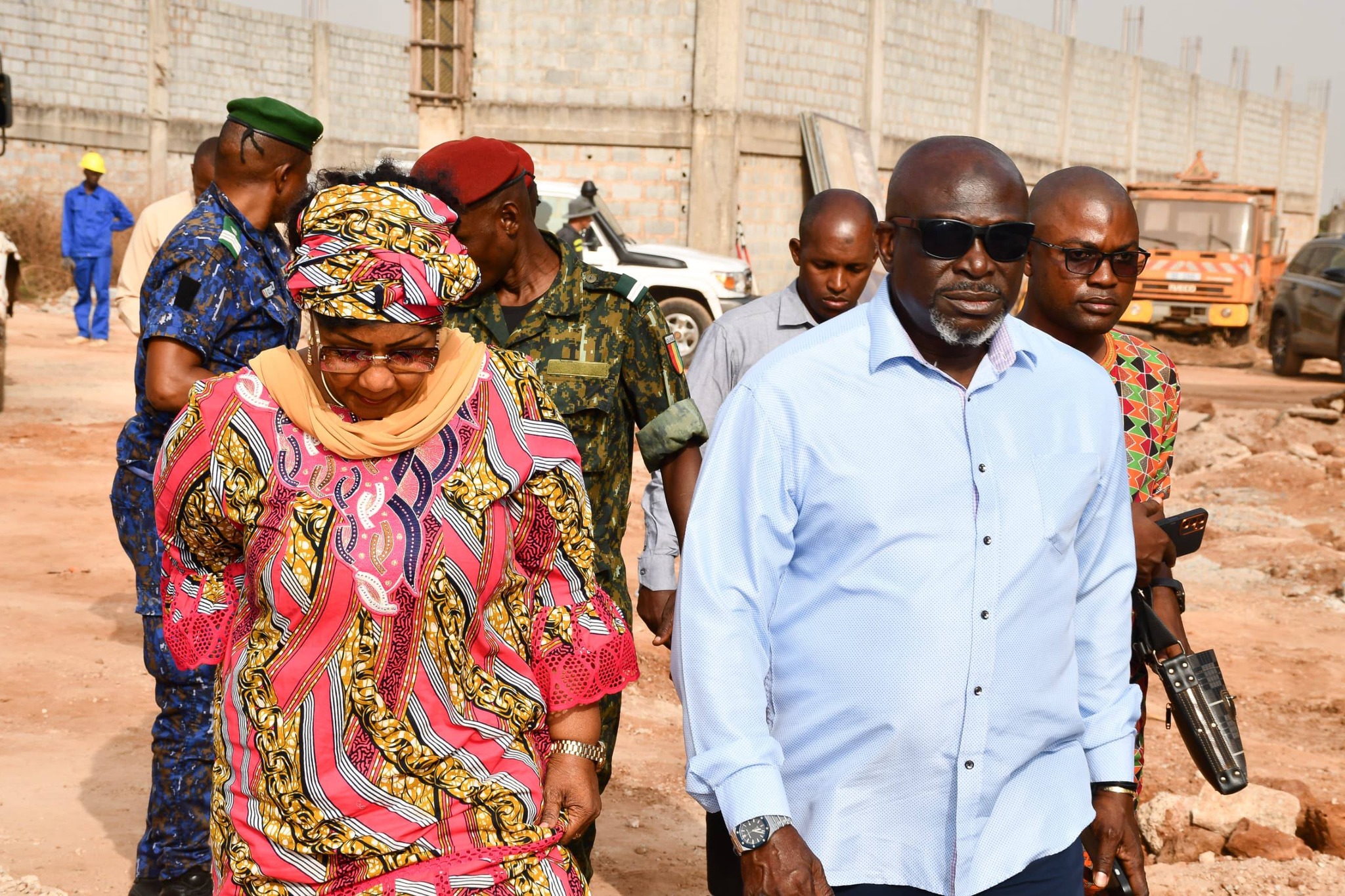 Matoto : la Gouverneure de Conakry en visite sur les chantiers de recasement des commerçants impactés par le déguerpissement